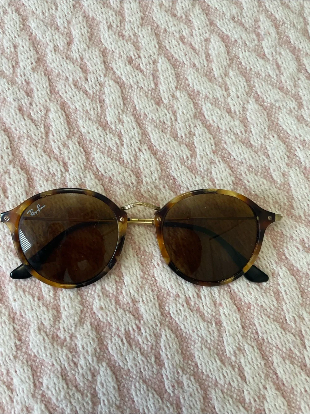 Ray-Ban Women's Tortoiseshell & Gold Round Sunglasses with Brown Lenses